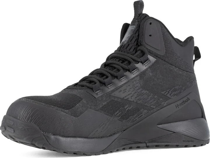 Reebok Men's Nano X1 Adventure Work Composite Toe Black 4 M