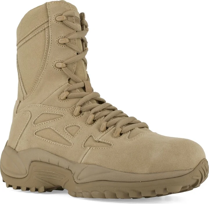Reebok Men's Rapid Response Composite Toe Desert Tan 4 W