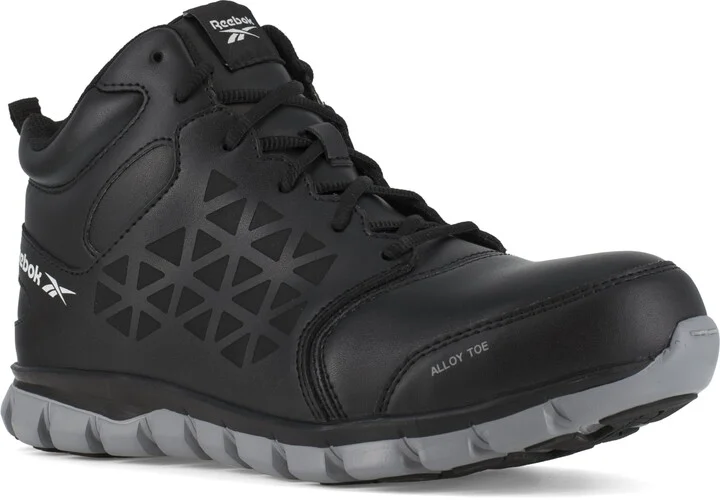 Reebok Men's Sublite Cushion Work Alloy Toe Black 6 M