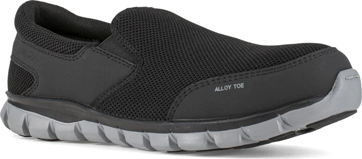 Reebok Mens Sublite Cushion Work Safety Toe Athletic Slip-on Work & Safety Shoe