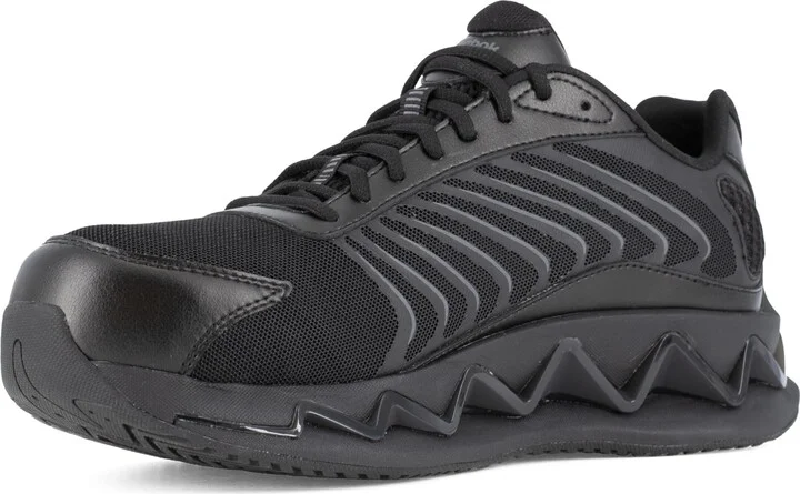 Reebok Men's Zig Elusion Heritage Work Composite Toe Black 4.5 M