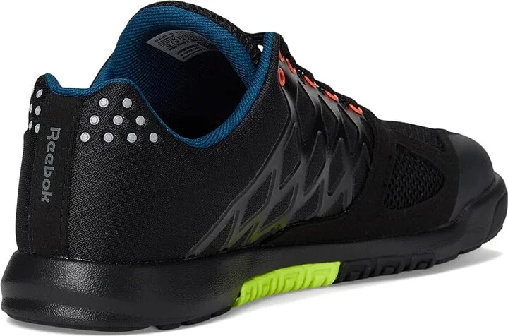 Reebok Nano 2.0 Men's Shoes Black/Digital Coral/Digital Lime : 7.5 D - Medium, Synthetic/Textile - Image 4