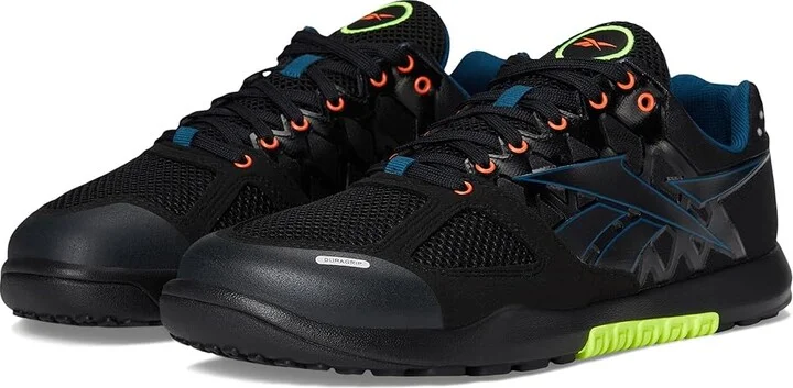 Reebok Nano 2.0 Men's Shoes Black/Digital Coral/Digital Lime : 7.5 D - Medium, Synthetic/Textile