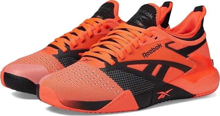 Reebok Nano Court Athletic Shoes Digital Coral/Black/Grey : Men's 12 - Women's 13.5 Medium, Textile