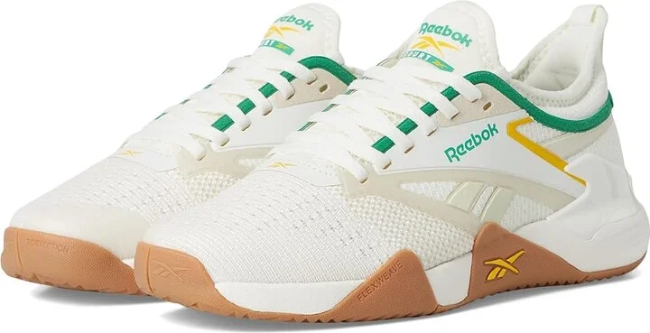 Reebok Nano Court Women's Shoes Chalk/Alabaster/Upgrade Green : 7.5 B - Medium
