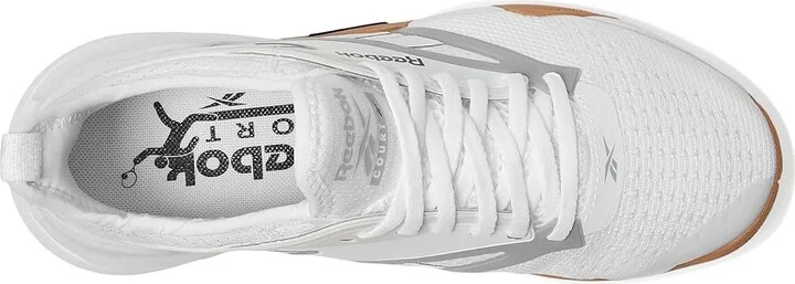 Reebok Nano Court Women's Shoes White/Black/Grey : 7 B - Medium - Image 2