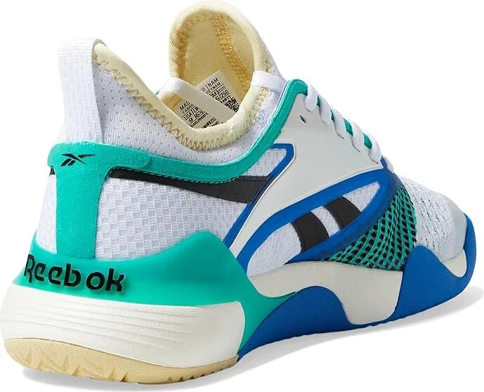 Reebok Nano Court Women's Shoes White/Weathered White/Unleashed Green : 5 B - Medium - Image 4