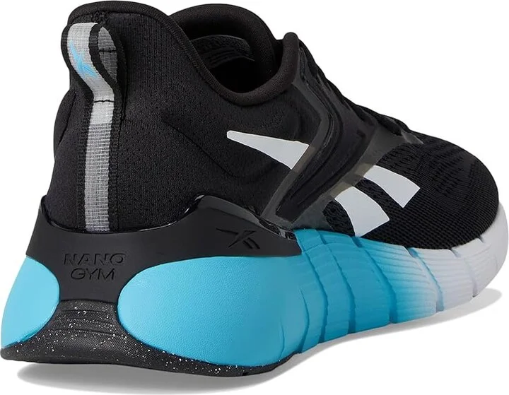 Reebok Nano Gym Men's Shoes Black/White/Future Cyan : 6.5 D - Medium, Textile - Image 4