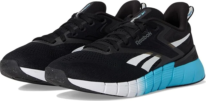 Reebok Nano Gym Men's Shoes Black/White/Future Cyan : 6.5 D - Medium, Textile