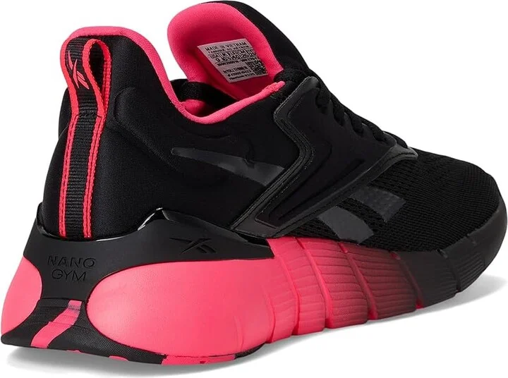Reebok Nano Gym Women's Shoes Black/Pink Blast : 10 B - Medium, Textile - Image 4