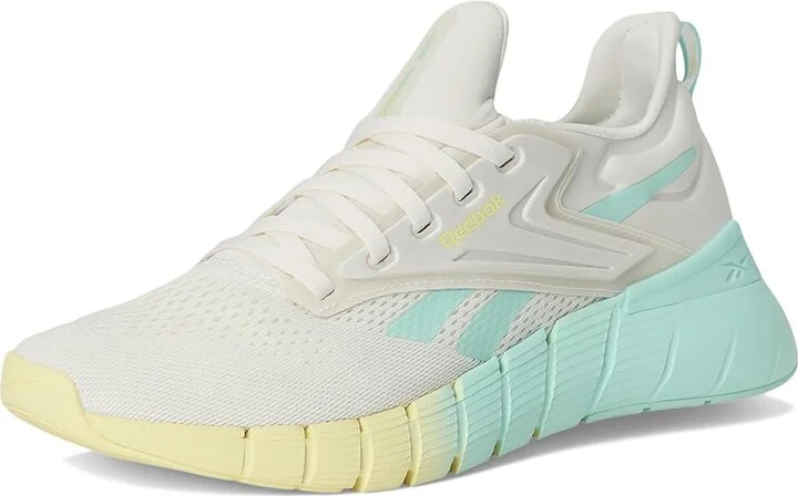 Reebok Nano Gym Women's Shoes Chalk/Yellow Haze/Glitch Aqua : 8 B - Medium, Textile - Image 5