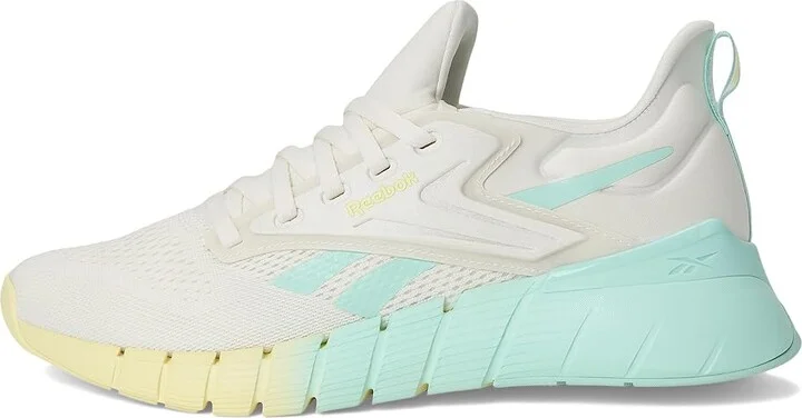 Reebok Nano Gym Women's Shoes Chalk/Yellow Haze/Glitch Aqua : 8 B - Medium, Textile - Image 6