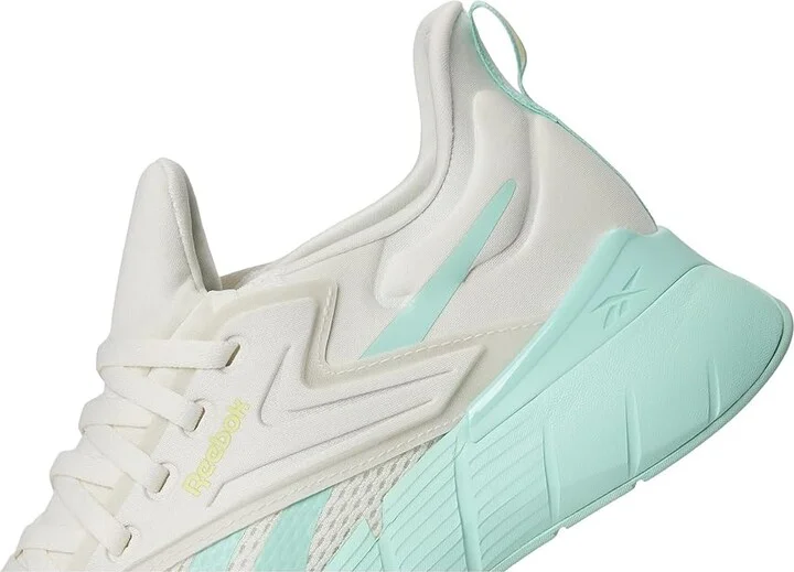 Reebok Nano Gym Women's Shoes Chalk/Yellow Haze/Glitch Aqua : 8 B - Medium, Textile - Image 7