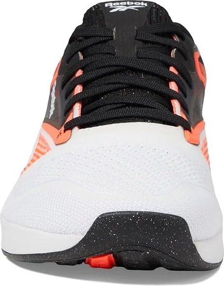 Reebok Nano X4 Shoes Black/White/Orange Flare : Men's 8.5 - Women's 10 Medium, Synthetic - Image 5