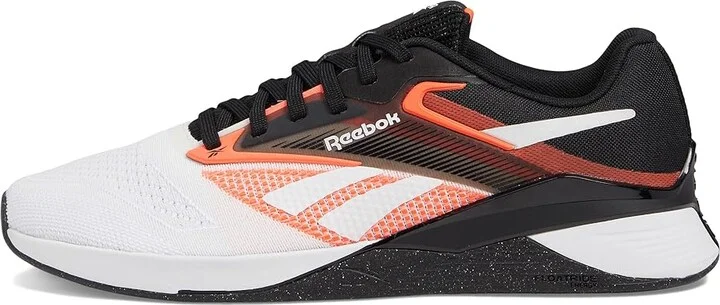 Reebok Nano X4 Shoes Black/White/Orange Flare : Men's 8.5 - Women's 10 Medium, Synthetic - Image 6