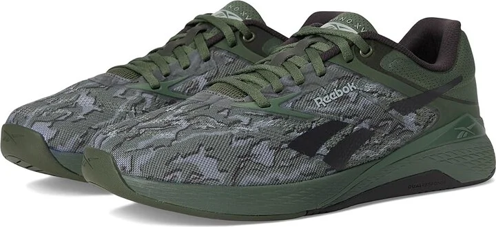 Reebok Nano X5 Athletic Shoes Breakaway Green/Washed Black/Grey 3 : Men's 4 - Women's 5.5 Medium, Rubber