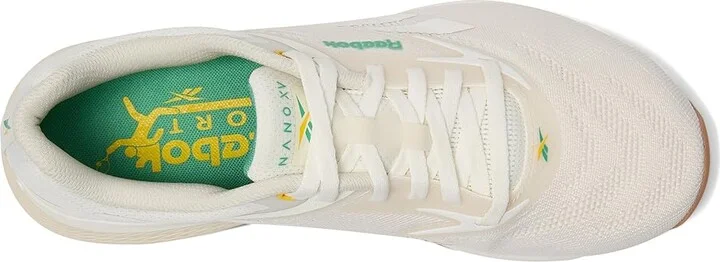 Reebok Nano X5 Athletic Shoes Chalk/Alabaster/Upgrade Green : Men's 14 - Women's 15.5 Medium, Rubber - Image 2