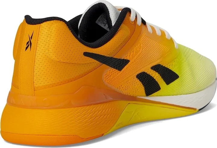 Reebok Nano X5 Athletic Shoes Chalk/Black/Electric Amber : Men's 7 - Women's 8.5 Medium, Rubber - Image 4