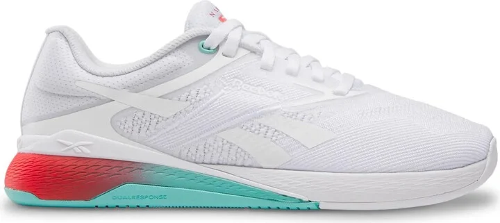 White/Aqua Green