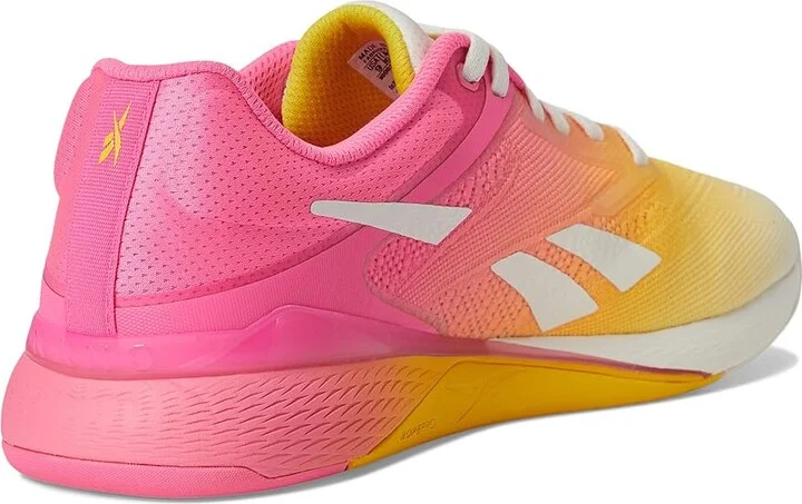 Reebok Nano X5 Women's Shoes Chalk/Atomic Pink/Golden Haze : 5 B - Medium, Synthetic - Image 4