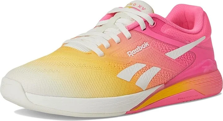 Reebok Nano X5 Women's Shoes Chalk/Atomic Pink/Golden Haze : 5 B - Medium, Synthetic - Image 5