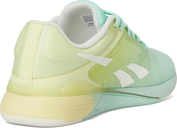Reebok Nano X5 Women's Shoes Glitch Aqua/Yellow Haze/Chalk : 5 B - Medium, Synthetic - Image 4