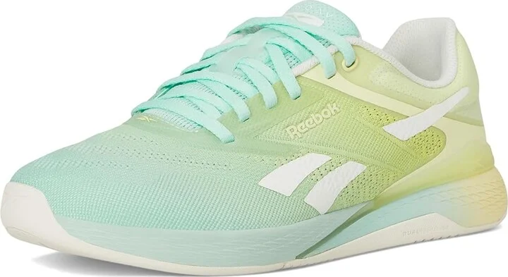 Reebok Nano X5 Women's Shoes Glitch Aqua/Yellow Haze/Chalk : 5 B - Medium, Synthetic - Image 5