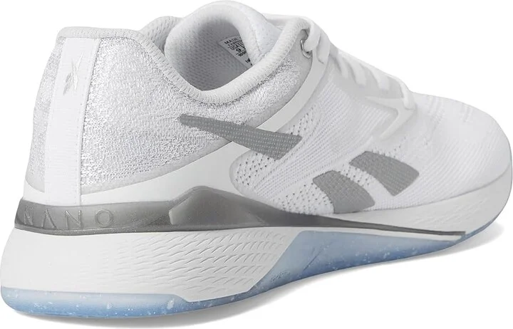 Reebok Nano X5 Women's Shoes White/Barely Grey/Silver Metallic : 5 B - Medium, Synthetic - Image 4