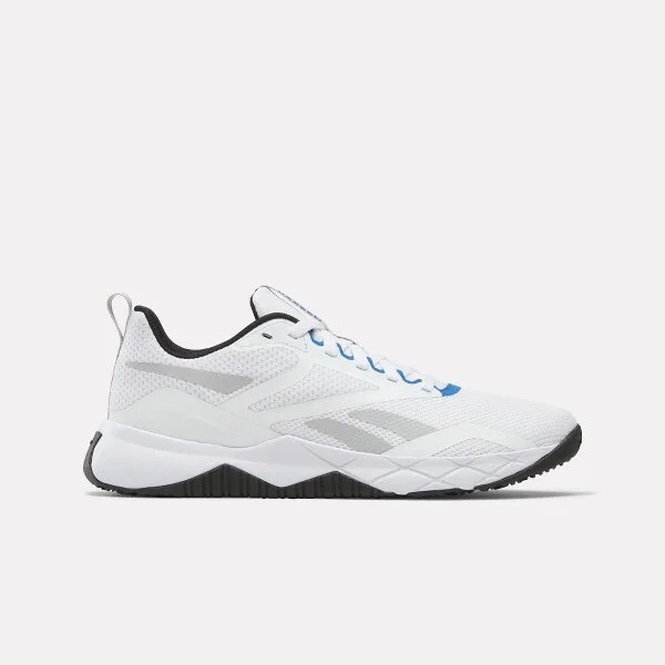 white/black/optimum blue