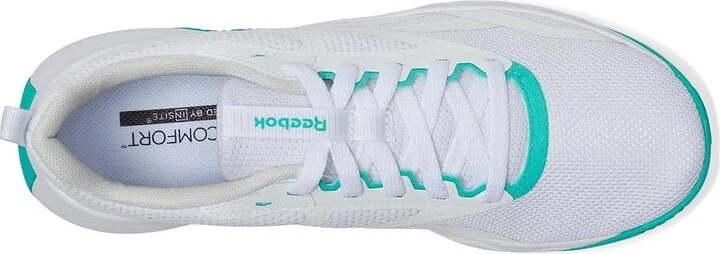 Reebok NFX Trainer Women's Shoes White/Black/Unleashed Green : 7 B - Medium, Textile/Synthetic - Image 2
