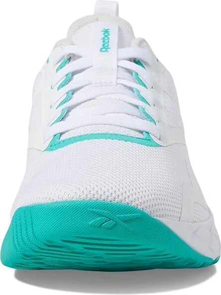 Reebok NFX Trainer Women's Shoes White/Black/Unleashed Green : 7 B - Medium, Textile/Synthetic - Image 3