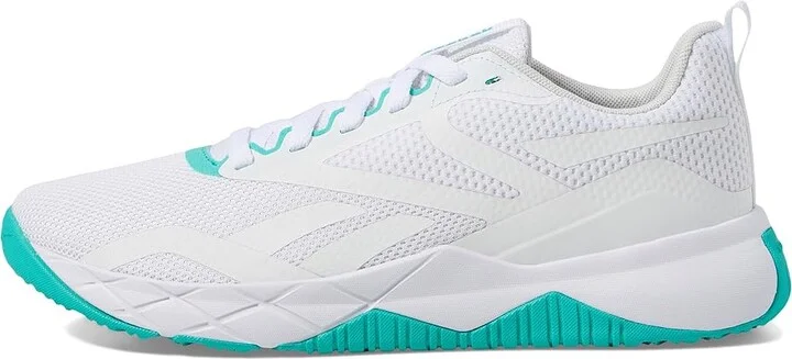 Reebok NFX Trainer Women's Shoes White/Black/Unleashed Green : 7 B - Medium, Textile/Synthetic - Image 6