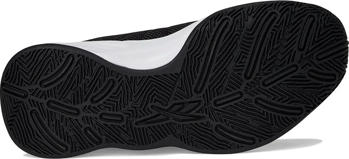 Reebok Press Basketball Shoes Core Black/White/Washed Black : Men's 4.5 - Women's 6 Medium, Textile - Image 3
