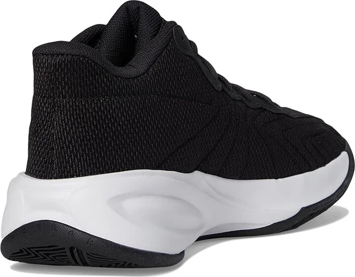 Reebok Press Basketball Shoes Core Black/White/Washed Black : Men's 4.5 - Women's 6 Medium, Textile - Image 4