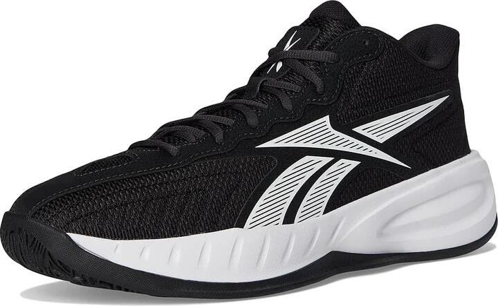 Reebok Press Basketball Shoes Core Black/White/Washed Black : Men's 4.5 - Women's 6 Medium, Textile - Image 5