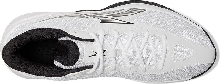 Reebok Press Basketball Shoes White/Core Black/Barely Grey : Men's 6.5 - Women's 8 Medium, Textile - Image 2