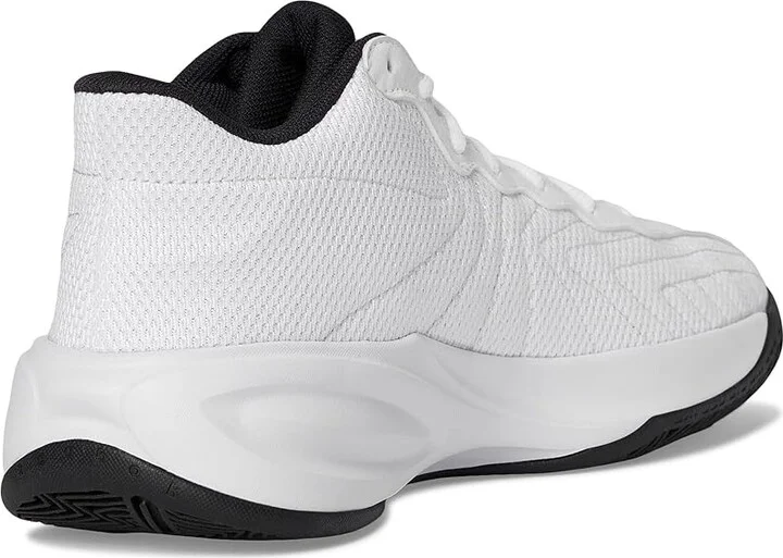 Reebok Press Basketball Shoes White/Core Black/Barely Grey : Men's 6.5 - Women's 8 Medium, Textile - Image 4