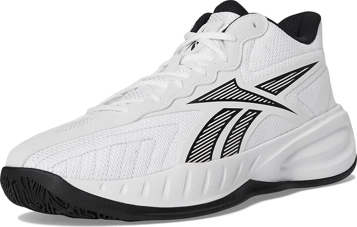 Reebok Press Basketball Shoes White/Core Black/Barely Grey : Men's 6.5 - Women's 8 Medium, Textile - Image 5