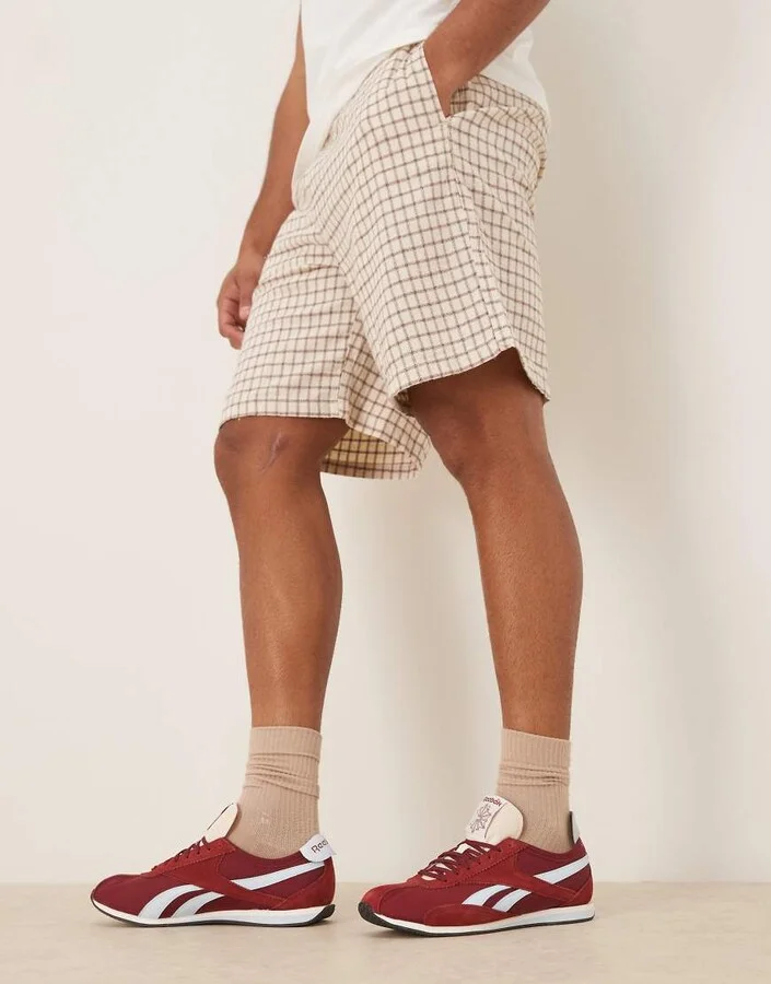 Reebok R400 sneakers in burgundy - Image 3