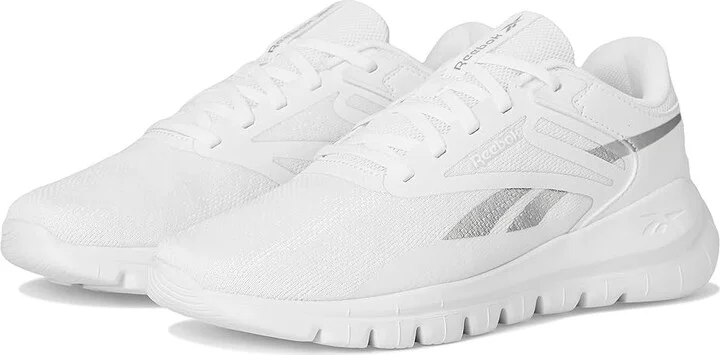 Reebok Split Flex Women's Shoes White/Silver Metallic : 5 B - Medium, Rubber