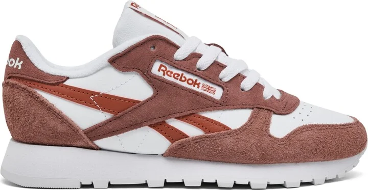 Reebok Women's Classic Leather Casual Sneakers from Finish Line - White, Earth, Red - Image 2