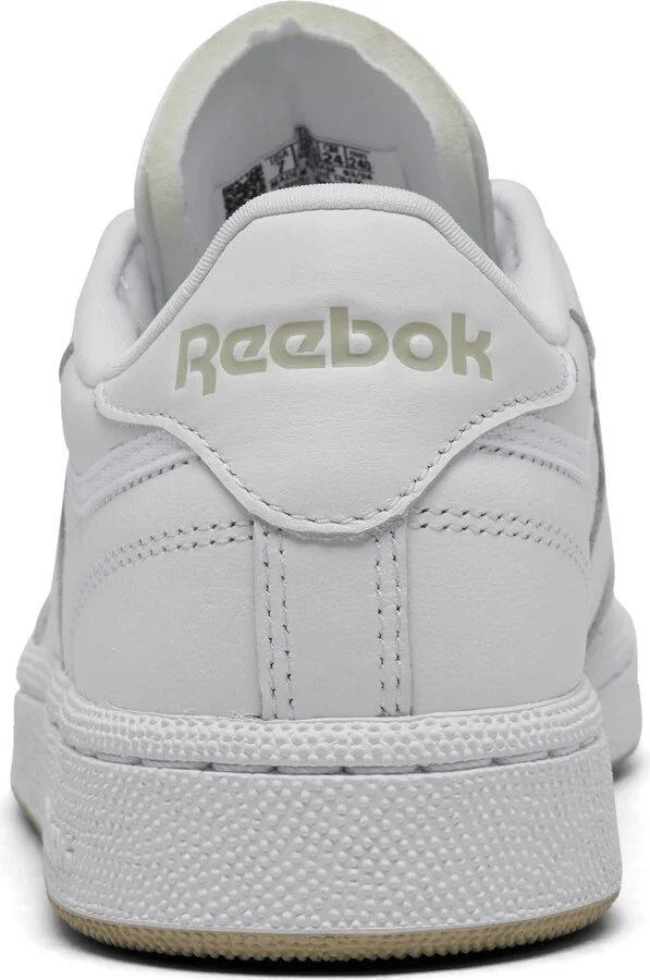 Reebok Women's Club C 85 Casual Sneakers from Finish Line - White, Beige - Image 4