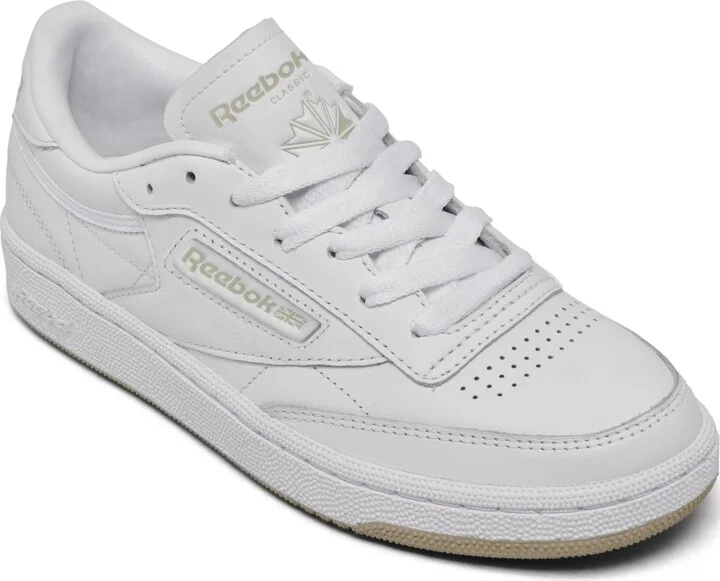 Reebok Women's Club C 85 Casual Sneakers from Finish Line - White, Beige