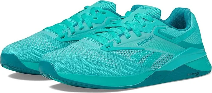 Reebok Women's Nano X4 Women's Shoes Unleashed Green/Team Teal : 5.5 B - Medium, Synthetic/Textile