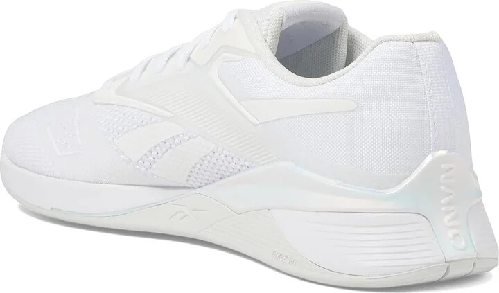 Reebok Women's Nano X4 Women's Shoes White/Grey/Silver Metallic : 9.5 B - Medium, Synthetic/Textile - Image 4