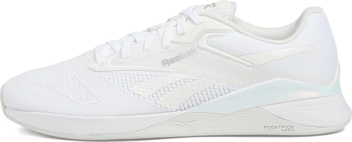 Reebok Women's Nano X4 Women's Shoes White/Grey/Silver Metallic : 9.5 B - Medium, Synthetic/Textile - Image 6