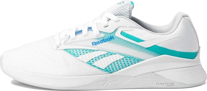 Reebok Women's Nano X4 Women's Shoes White/Unleashed Green/Kinetic Blue : 9.5 B - Medium, Synthetic/Textile - Image 6