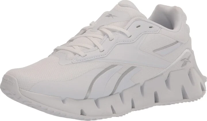 Reebok Women's Zig Zig Dynamica 4.0 Running Shoes White/Silver Metallic