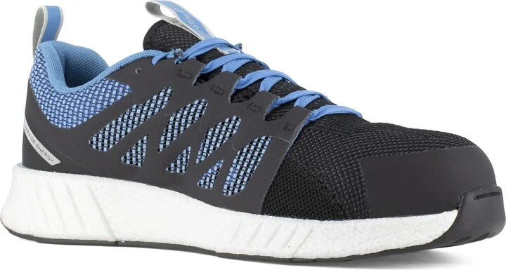 Reebok Work Men's Fusion Flexweave™ Work Black and Blue Composite Toe Boots