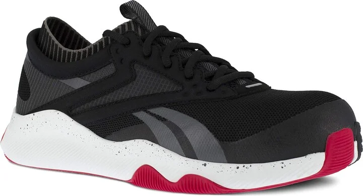 Reebok Work Men's Hiit Tr Composite Toe Sd Athletic Wor Black and Red - 7 Wide